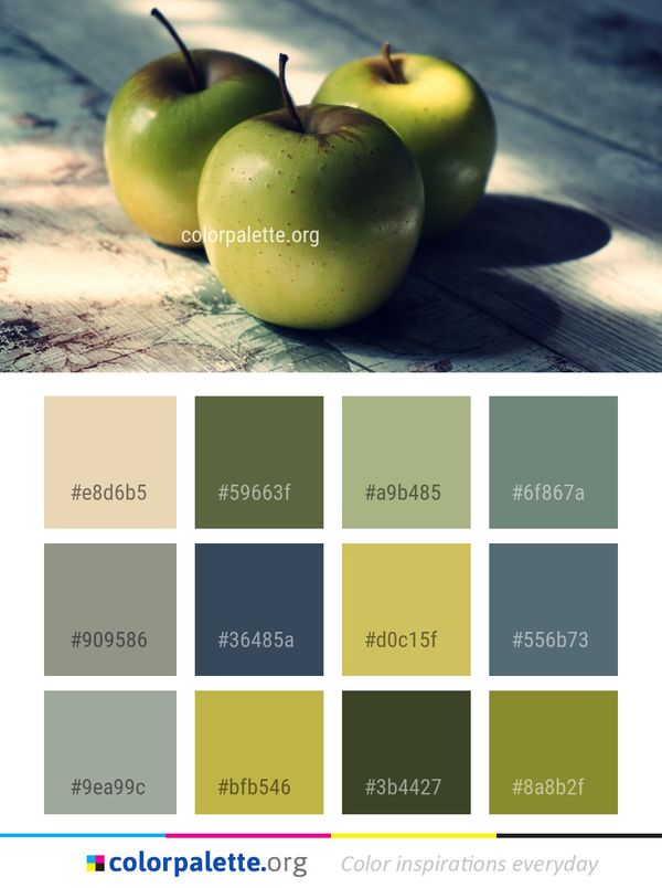 Apple Fruit Granny Smith Color Palette