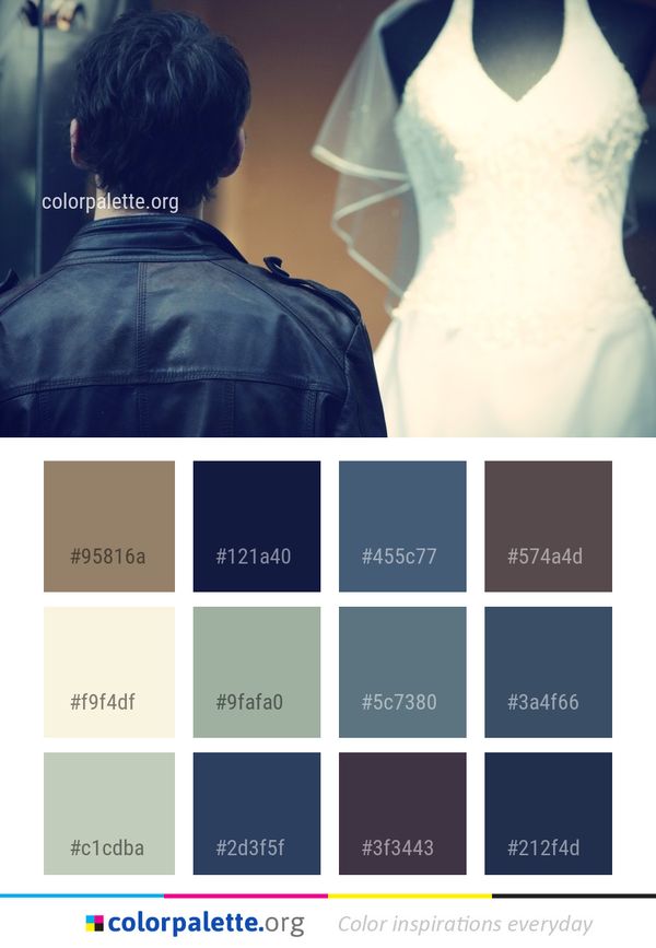 Blue Photograph Dress Color Palette