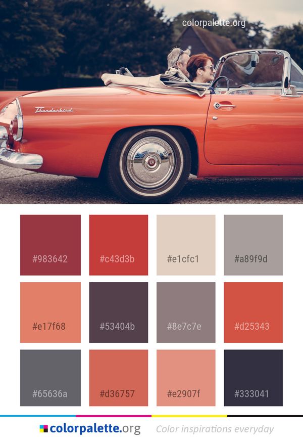Car Motor Vehicle Color Palette