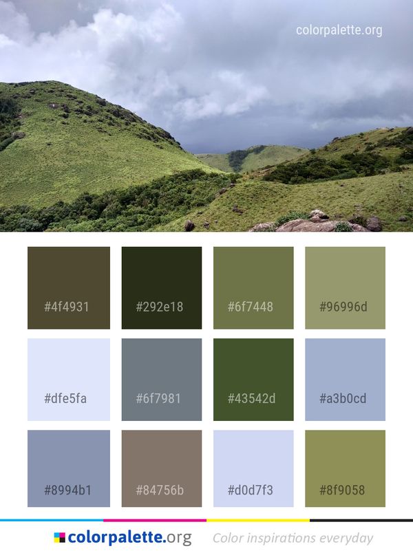 Highland Mountainous Landforms Sky Color Palette