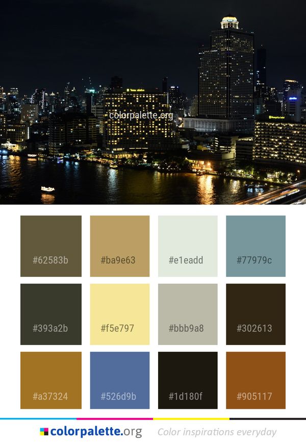 Metropolitan Area Cityscape City Color Palette