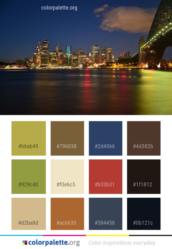 Metropolitan Area Cityscape City Color Palette