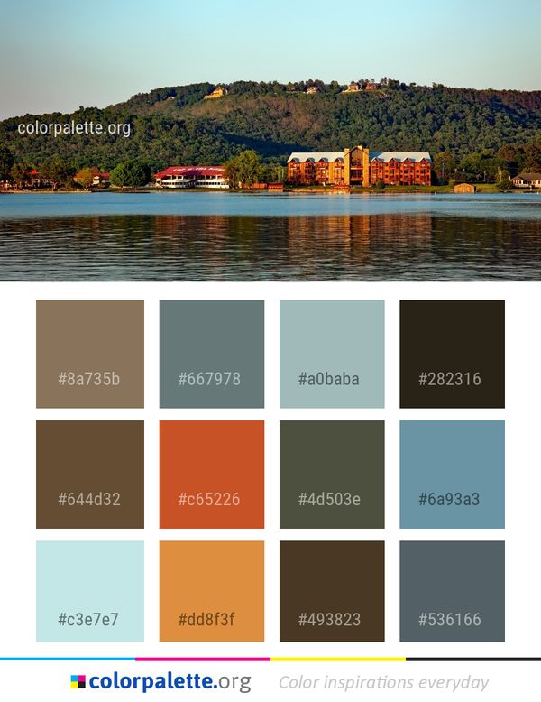 Nature Body Of Water Color Palette
