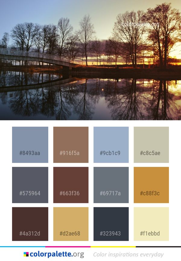 Reflection Water Waterway Color Palette