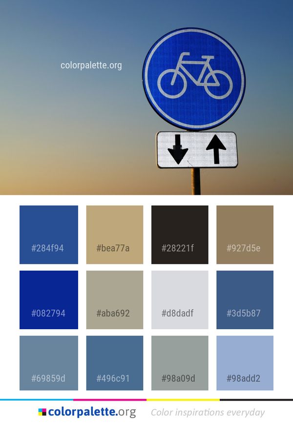 Blue Sky Sign Color Palette