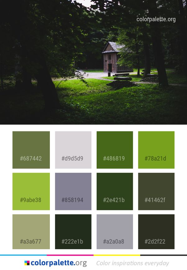 Green Nature Tree Color Palette