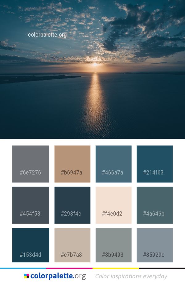 Horizon Sea Sky Color Palette
