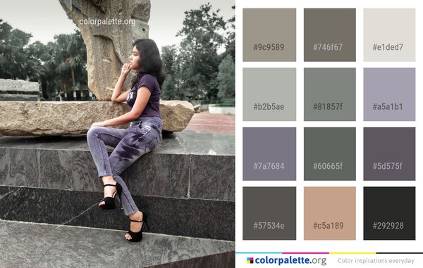Jeans Denim Beauty Color Palette