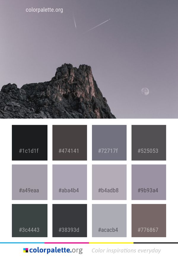 Sky Atmosphere Mountain Color Palette