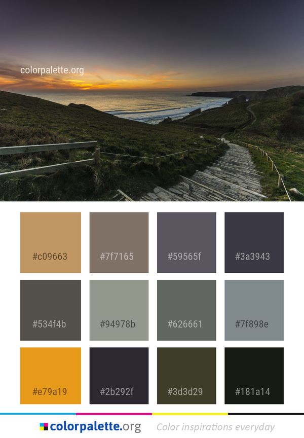 Sky Coast Horizon Color Palette