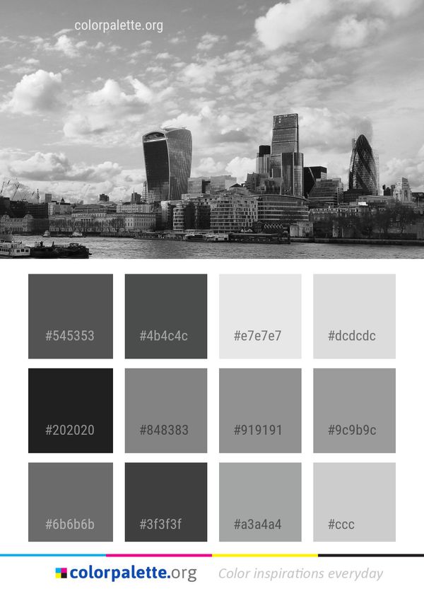 Skyline Cityscape Sky Color Palette