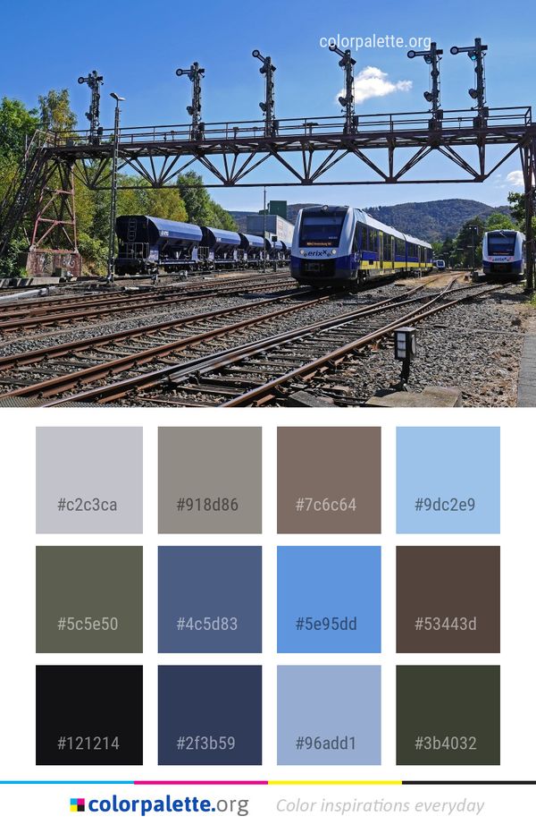 Transport Track Rail Color Palette