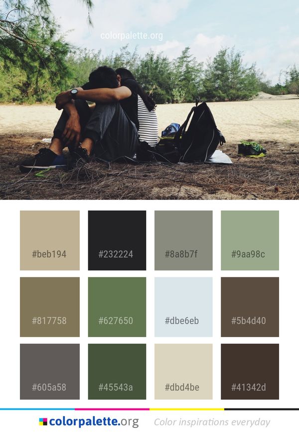 Tree Plant Sitting Color Palette