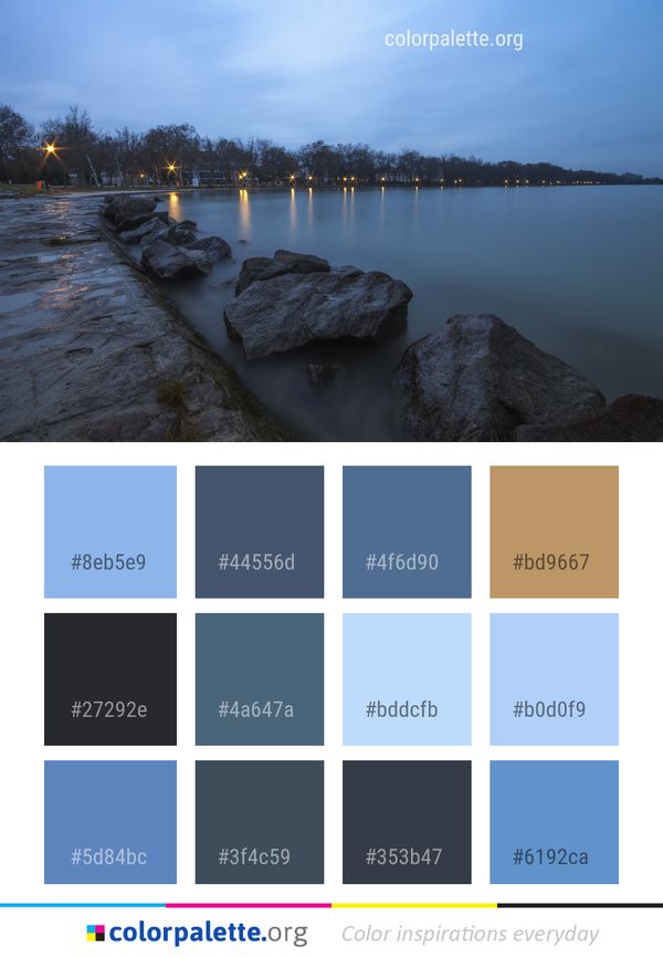 Water Reflection Nature Color Palette