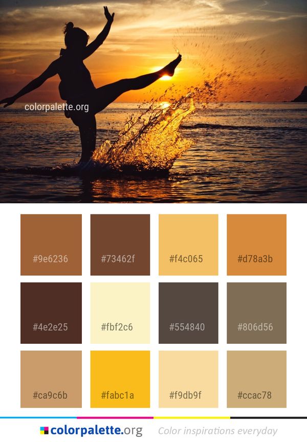 Water Sea Sunrise Color Palette