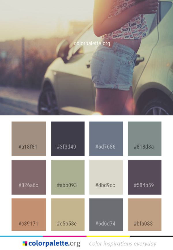 Car Blue Photograph Color Palette