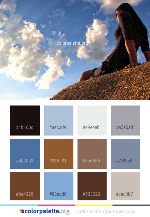 Sky Cloud Sunlight Color Palette