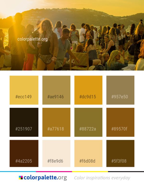 Yellow Crowd Fun Color Palette