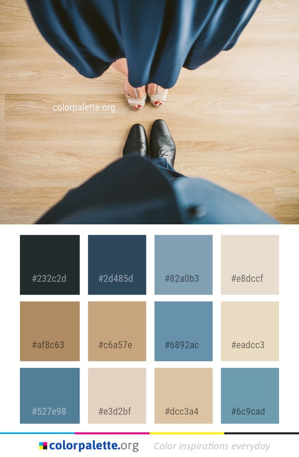 Blue Footwear Shoe Color Palette