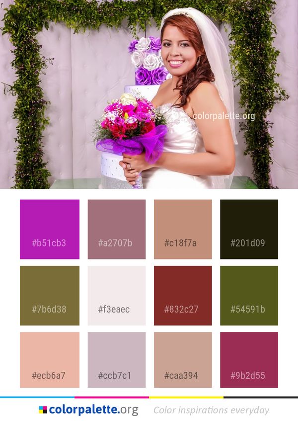 Flower Bride Woman Color Palette