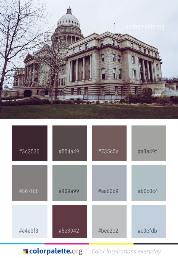 Landmark Classical Architecture Building Color Palette