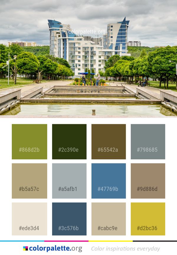 Landmark Metropolitan Area Tree Color Palette