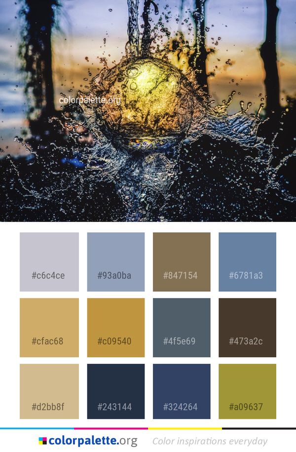 Nature Reflection Water Color Palette