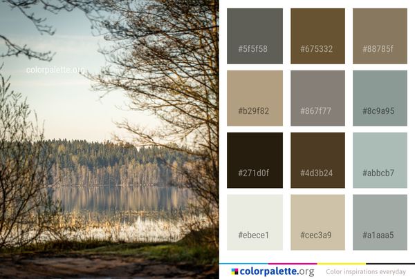 Reflection Water Nature Color Palette