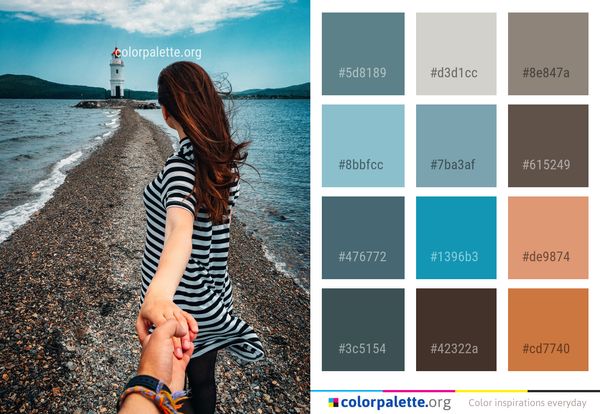 Sea Water Girl Color Palette