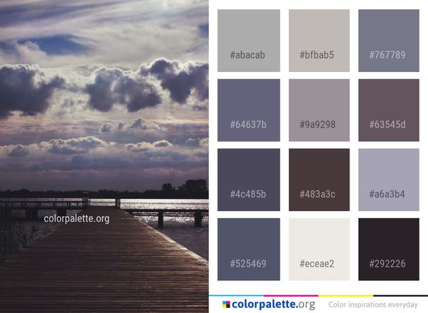 Sky Cloud Horizon Color Palette