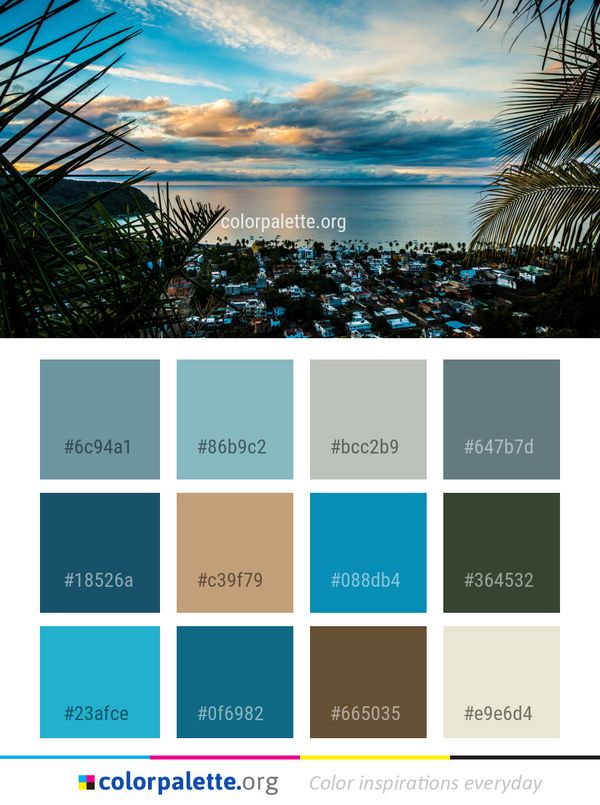 Sky Nature Body Of Water Color Palette