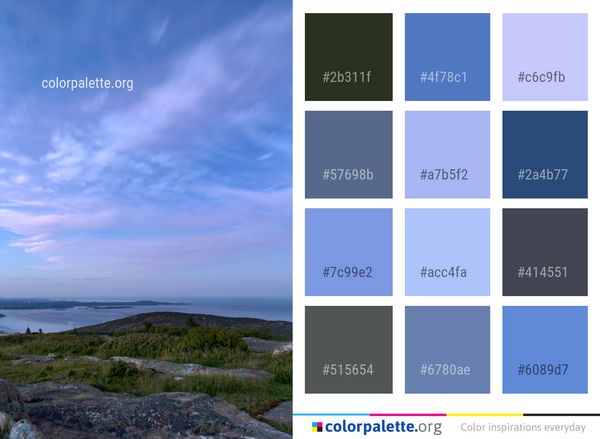 Sky Sea Horizon Color Palette