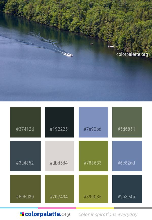 Water Reflection Nature Color Palette