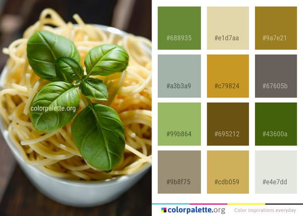 Al Dente Spaghetti Cuisine Color Palette