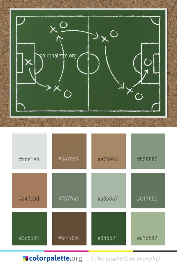 Green Sport Venue Structure Color Palette
