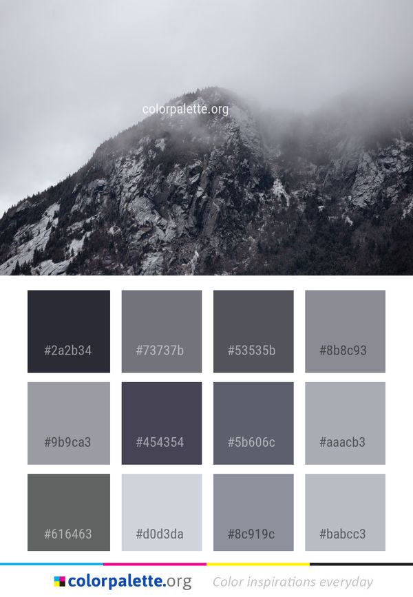 Mountainous Landforms Mountain Ridge Color Palette