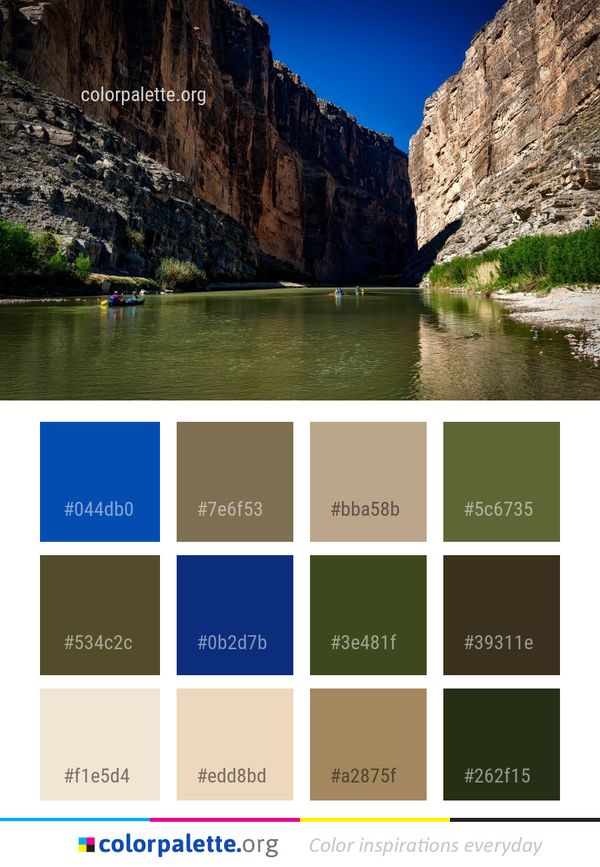 Nature Reflection Water Color Palette