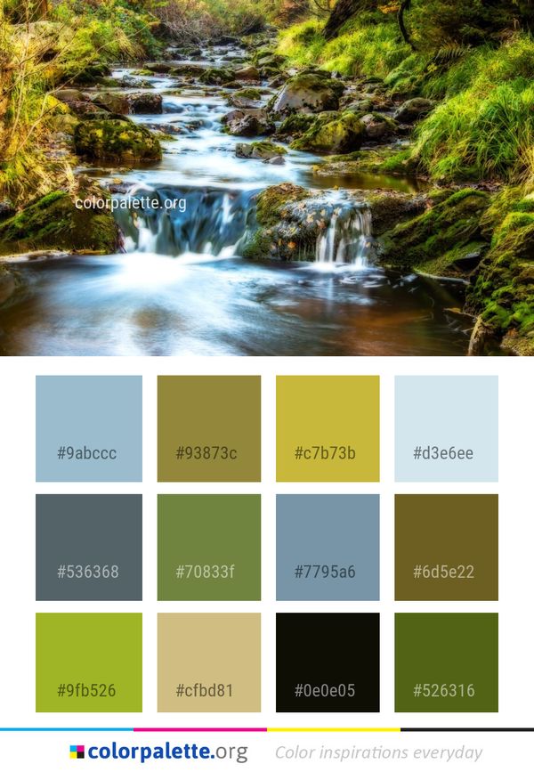 Nature Water Reserve Color Palette