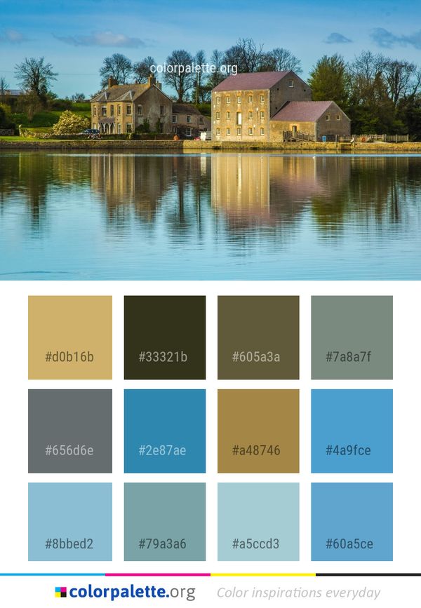Reflection Water Nature Color Palette