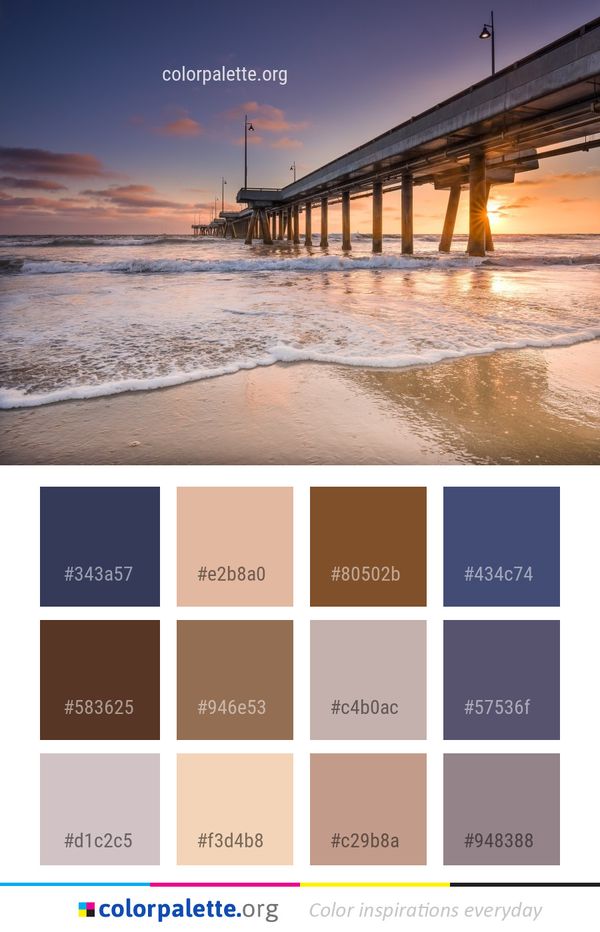 Sea Pier Sky Color Palette