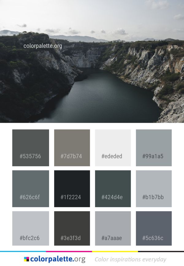 Cliff Water Resources Escarpment Color Palette