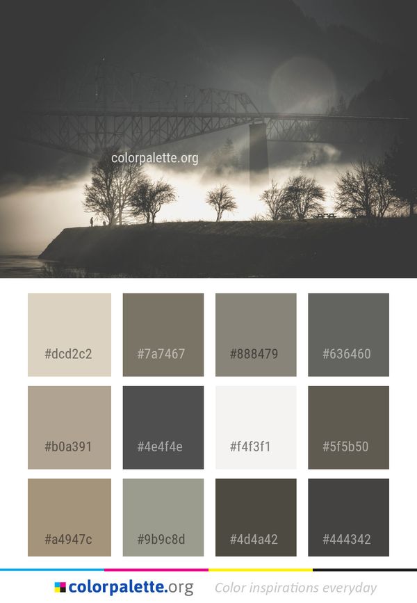 Fog Sky Mist Color Palette
