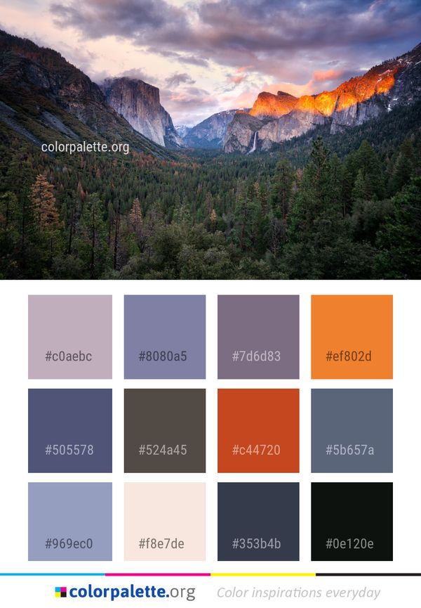 Nature Wilderness Sky Color Palette
