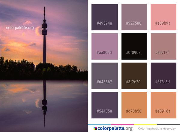 Reflection Sky Water Color Palette