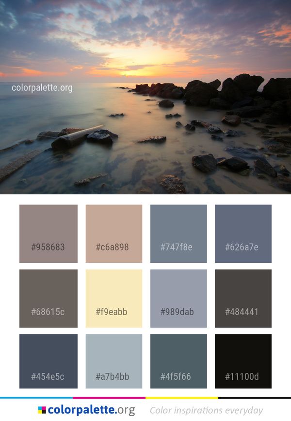 Sea Sky Shore Color Palette