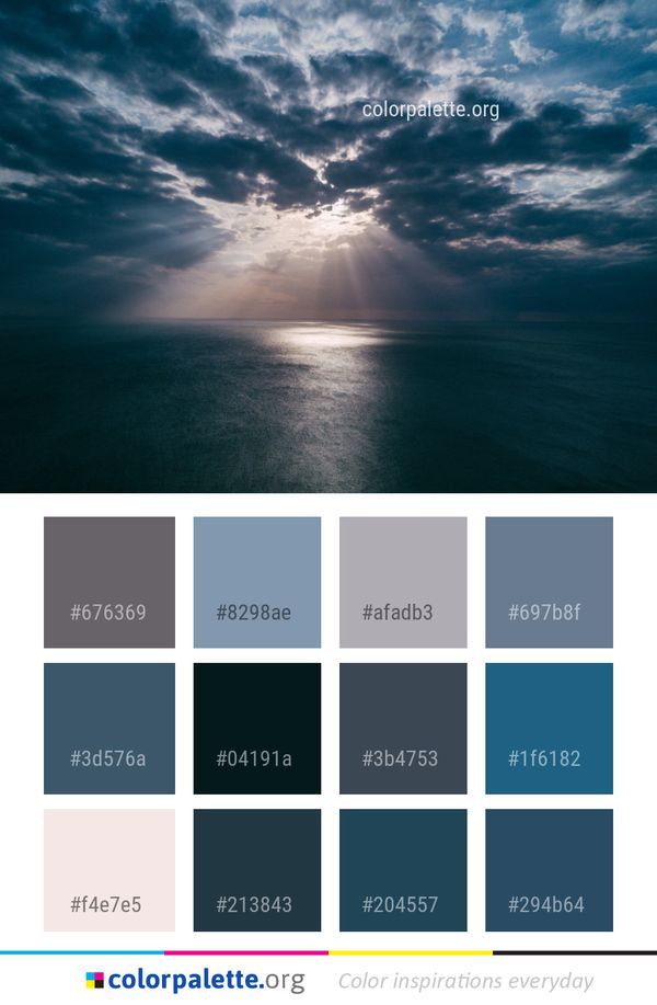 Sky Sea Horizon Color Palette