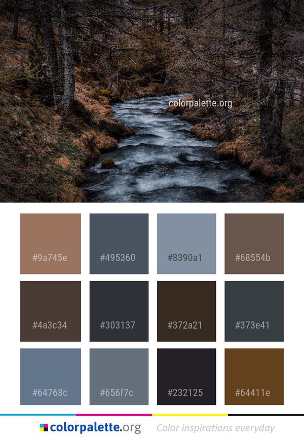 Water Nature Stream Color Palette