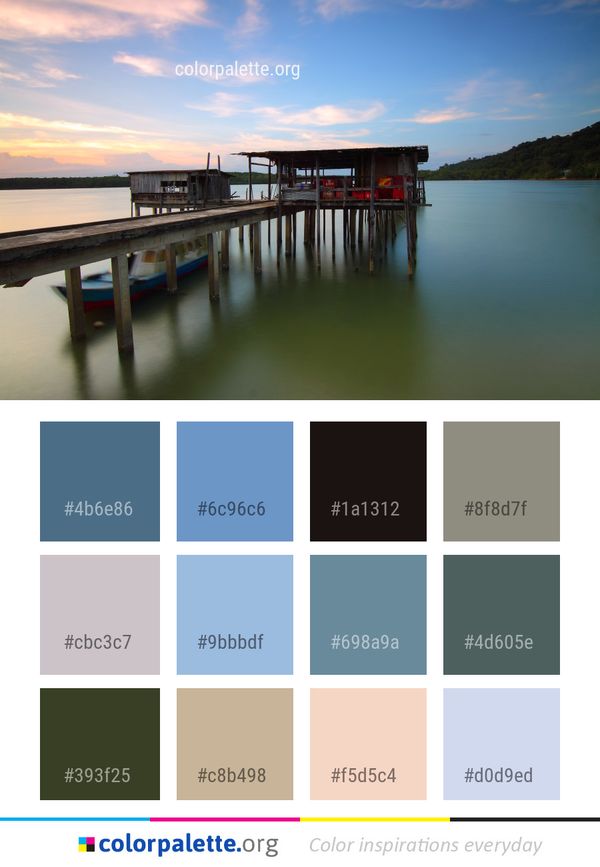 Water Reflection Sky Color Palette