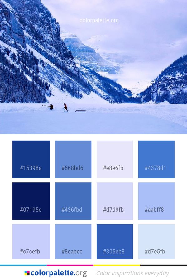 Winter Snow Sky Color Palette