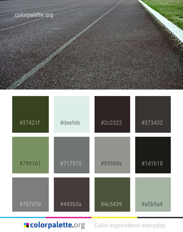 Asphalt Lane Road Color Palette